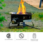 Outland Living Portable Propane Fire Pit, 19-inch, 58,000 BTU Smokeless Gas Firebowl | Perfect for Camping, Patio, Backyard, Tailgating, Deck, RV| Black 823 Standard - Image 3