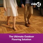 vidaXL Decking Tiles 10 Pieces – Easy to Assemble Interlocking Acacia Wood Outdoor Floor Panels for Patio, Balcony, Walkway, Backyard, Garden, Porch, Gazebo, DIY Deck Covering – Brown, 11.8"x11.8" - Image 8