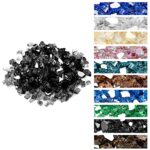 Onlyfire 10 pounds Fire Glass for Propane Fire Pit and Gas Fireplace, 1/2 Inch Reflective Firepit Glass Rocks for Fire Pit Table and Fire Bowl, High Luster Onyx Black