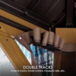 Kozyard Apollo 10’x12’ Hardtop Gazebo, Wooden Coated Aluminum Frame Canopy with Galvanized Steel Double Roof, Outdoor Permanent Metal Pavilion with Netting for Patio, Deck and Lawn (10ft x 12ft) - Image 6