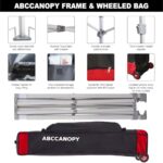 ABCCANOPY Outdoor Winter Gazebo 10x10, Premium Instant Pop Up Canopy Tent with Elegant Church Window,Snow and Rain Protection, Bonus Wheeled Bag,Black - Image 4