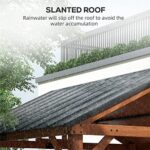 YMGSCC 12' x 11' Hardtop Gazebo with Wood Frame and Waterproof Asphalt roof, Gazebo Canopy for Garden, Patio, Backyard - Image 6