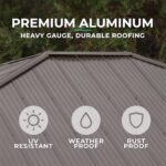 Yardistry 10' x 10' Meridian Gazebo Brown - Image 4