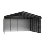Arrow 3-Sided 20x24x9 Galvanized Steel Carport Kit - Eggshell (CPH202409ECL3) - Image 2