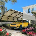 Quictent 12x20 ft Heavy Duty Metal Carport for Vehicle Storage Snowproof & Windproof Steel Car Shelter