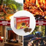 Fire Starter Squares 64 - Fire Starters for Fireplace,Chimney,BBQ Grill,Camping Fire,Wood Stove - Water Resistant and Safe Odourless - Camping Accessories - Image 6
