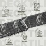 VICTORY RELAX Acacia Wood Decking Tiles 9PCS - Easy Snap Interlocking Deck Tiles for Patio Poolside Balcony Decor - All Weather Waterproof Flooring for Indoor & Outdoor (Round Joints) - Image 3