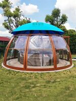 XINTAOSM Space Capsule, Summerhouses, Garden Buildings, Outdoor Sun Room Courtyard Leisure Circular Hotel Villa Terrace Gazebo Mobile Full Star Room (Color : Customization) - Image 4