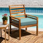 VICTORY RELAX Acacia Wood Decking Tiles 9PCS - Easy Snap Interlocking Deck Tiles for Patio Poolside Balcony Decor - All Weather Waterproof Flooring for Indoor & Outdoor (Round Joints) - Image 8