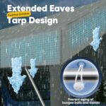 PEAKTOP OUTDOOR 12x20 ft Heavy Duty Carport with Removable Sidewalls, Portable Car Canopy, Garage Tent, Boat Shelter with Reinforced Triangular Beams, Gray - Image 5