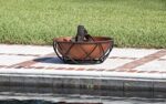 Fire Sense 62241 Fire Pit Barzelonia Copper-Look Wood Burning Lightweight Portable Outdoor Firepit Backyard Fireplace Camping Bonfire Included Screen Lift Tool & Cooking Grate - Round - 26" - Image 4