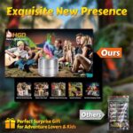 HGD (6 Pack) Magic Campfire Fire Color Changing Packets for Fire Pit, Indoor/Outdoor Fireplace, Bonfire - Rainbow Magical Flame, Camping Accessory, Compatible with Wood - Image 3