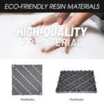 Patio Deck Tiles 12‘’x12'' Waterproof and Non-Slip Interlocking Deck Tiles Outdoor Flooring All Weather Use for Porch Poolside Balcony Backyard, Dark Grey 44 Pack - Image 2