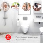 12 PCS Modular Interlocking Cushion, 12" x 12" Interlocking Rubber Floor Tiles with Hole Rubber Mats Drainage Mat, Non Slip Pool Deck Mat Outdoor for Drain Deck Pool Patio (Grey) - Image 6