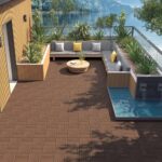 Yaheetech 108PCS Acacia Wood Interlocking Flooring Tiles Waterproof Flooring for Outdoor & Indoor Patio,Balcony,Garden,Poolside,12 × 12 in,Brown - Image 6