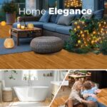 Pack of 10 Deck Tiles - 12"x12" Interlocking Natural Solid Acacia Wood for Outdoor & Indoor, Patio Garden, Balcony, Poolside - Teak Color - Image 7