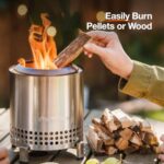 Solo Stove Mesa XL, 7 Inch Tabletop Fire Pit with Stand - Smokeless, Stainless Steel Fire Pit for Camping, Outdoor & Patio- Wood Burning or Pellet Fueled Portable Bonfire, 2.3lbs, Ash - Image 5