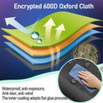 LNGCLTEZ Car Canopy Portable Garage, Retractable Carport Canopy, Portable Car Port, Heavy Duty Extra Large Car Garage Shelter for Car, Truck, Boat - Image 2