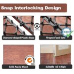 PrimeZone 27 PCS Solid Acacia Wood Interlocking Deck Tiles - 12" x 12" Waterproof Indoor Outdoor Patio Flooring Decking Tiles for Balcony, Backyard & Poolside, All Weather Use, Brown - Image 4