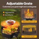 VIVOHOME Portable 58,000 BTU Propane Fire Pit, 24-Inch Smokeless Outdoor Design with Carry Bag, Tank Holder, Ideal for Patio, Backyard, Camping, Tailgating, Deck, RV - Image 4