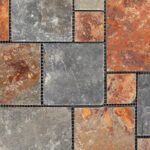 3rd Street Inn Slate Stone Tiles - Stone Outdoor Deck Tiles - Interlocking Patio Tiles - 12" x 12" Patio Flooring - Indoor/Outdoor Floor Tiles - Balcony Flooring (Pastoral Stone, 6 Pack)