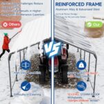 STHOUYN Car Ports 12x20 Heavy Duty Metal Carport Kit, UPF50+ UV Protection Galvanized Steel Car Port for RV/Vehicle Outdoor, 130mph Windproof & 50PSF Snow Load Shelter, Easy Assembly - Image 6