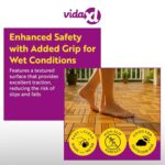 vidaXL Decking Tiles 10 Pieces – Easy to Assemble Interlocking Acacia Wood Outdoor Floor Panels for Patio, Balcony, Walkway, Backyard, Garden, Porch, Gazebo, DIY Deck Covering – Brown, 11.8"x11.8" - Image 4