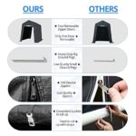 ADVANCE OUTDOOR 6x8 ft Outdoor Portable Storage Shelter Shed with 2 Roll up Zipper Doors & Vents Carport for Motorcycle Waterproof and UV Resistant Portable Garage Kit Tent, Gray - Image 6