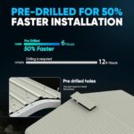 Quictent 20x20 ft Heavy Duty 2 Car Metal Carport, Outdoor Garage Shelter with Pre-Drilled Holes, 30 PSF Snow Load, UV & Rust Resistant for Cars, Boats, Equipment - Image 3