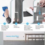 Art3d Peel and Stick Floor Tile Vinyl Wood Plank 36-Pack 54 Sq.Ft, Deep Gray, Rigid Surface Hard Core Easy DIY Self-Adhesive Flooring - Image 8