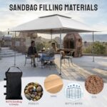 CROWN SHADES 13x13 Pop Up Gazebo, Canopy Tent, Gazebos on Clearance - Outdoor Gazebo for Backyard & Patio Furniture - Carpa Pop Up Tent with Wheeled STO-N-Go Cover Bag (White) - Image 3