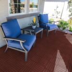 PrimeZone 54 PCS Plastic Interlocking Patio Deck Tiles - 12" x 12" Waterproof Indoor Outdoor Flooring, Patio Floor Decking for Balcony, Backyard, Garden & Poolside, All Weather Use, Dark Brown - Image 3