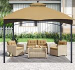 ABCCANOPY Gazebo Replacement Canopy Top for Lowe's Allen Roth #GF-12S004B-1, Beige - Image 5