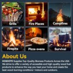 Hosoote 70 pcs Fire Starter - Natural Fire Starters for Fireplace, Pellet Stove & Wood, Campfires, BBQ, Pizza Oven, Fire Pit, Smoker - Fire Starters for Grill, Charcoal Fire Starter for Grill - Image 4