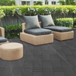20 PCS Plastic Composite Deck Tiles, 12"x12" Composite Decking, All Weather, Patio Floor Decking Tiles for Pool Balcony Backyard Pathway Porch, Dark Grey - Image 6