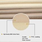 SheeChung Gas Fire Pit Cover Square - 600D Heavy Duty Patio Outdoor Fire Pit Table Cover with PVC Coating,100% Waterproof,Air Vents,Fits for 29/30/31/32 inch Fire Pit/Table Cover (32”L x 32”W x 24”H) - Image 4