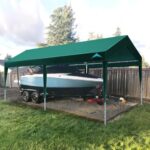 ADVANCE OUTDOOR Adjustable 10x20 ft Heavy Duty Carport Car Canopy Garage Boat Shelter Party Tent, Adjustable Height from 9.5 ft to 11 ft, Green - Image 8