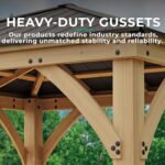 Yardistry 10' x 10' Meridian Gazebo Brown - Image 6