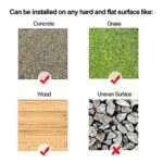 PURE ERA Natural Real Stone Interlocking Floor Deck Tiles Indoor Outdoor Use 12"x12" (4Pcs, 4 sq. Ft, Sliced Tan)- Great Upgrade to Patio Backyard Pathway - Image 8