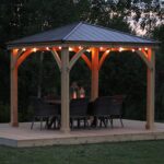 Yardistry 10' x 10' Meridian Gazebo Brown - Image 2