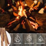 Fatwood Fire Starter Sticks 10lb Box - Indoor or Outdoor All Natural Pine Fire Starters for Campfires, Fireplace, Firepit, Wood Stove, or BBQ Grill - Kindling Wood Firewood Lighter by Pure Garden - Image 3