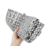 12 Pack 12" x 12" Interlocking Rubber Bathroom Flooring Tiles Non-Slip Splicing Waterproof Mat Modular Interlocking Cushion Mat for Drain, Deck, Pool, Patio, Balcony, Shower, Kitchen, Yard (Gray) - Image 4