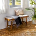 VICTORY RELAX Acacia Wood Decking Tiles 9PCS - Easy Snap Interlocking Deck Tiles for Patio Poolside Balcony Decor - All Weather Waterproof Flooring for Indoor & Outdoor (Round Joints) - Image 7