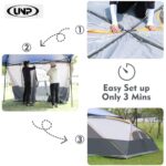UNP Camping Cube | Pop Up Canopy Side Tent for 10' x 10' Canopies Tent Easy Set Up Gazebo Gray (Canopy/SHELTER NOT Included) - Image 5