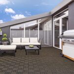 Topeakmart 27PCS 12 x 12in Patio Tiles Solid Wood Deck Interlocking Deck Tiles for Outdoor Flooring Water Resistant for Indoor & Outdoor Black - Image 9