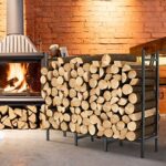 4ft Outdoor Indoor Firewood Rack Holder for Fireplace Wood Storage, Adjustable Stacker Stand, Heavy Duty Fire Logs Stand Stacker Holder for Fireplace Metal Lumber Storage Carrier Organizer - Image 6
