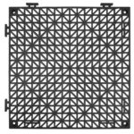 VEVOR Interlocking Tile 50PCS Black, Drainage Tiles 12" x 12" Splicing, Soft PVC Interlocking Drainage Floor Tiles, Non-Slip Drainage Holes for Restroom, Bathroom, Kitchen, Pool, Wet Areas - Image 8