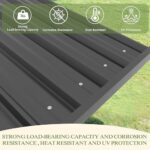 MUPATER 6 x 13 FT Wooden Grill Gazebo with Sloping Metal roof, Heavy Duty Hard Top Grill Gazebo Suitable for 2 Full-Size Grills, BBQ Canopy for Outdoor Patio, Lawn, Garden - Image 4