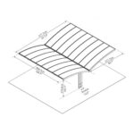 Canopia Arizona Wave Aluminum & Steel Double Carport - Wing Style (HG9101) - Image 5