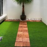 PrimeZone 54 PCS Interlocking Artificial Grass Tiles - 12"x12" Turf Outdoor Indoor Fake Grass Deck Flooring Set for Patio, Balcony, Backyard - Image 9